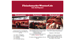 Desktop Screenshot of fleischmarkt-wentorf.de