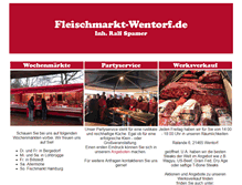 Tablet Screenshot of fleischmarkt-wentorf.de